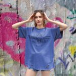 UV-SS5082300401 camiseta oversize mujer rotos estampado loky