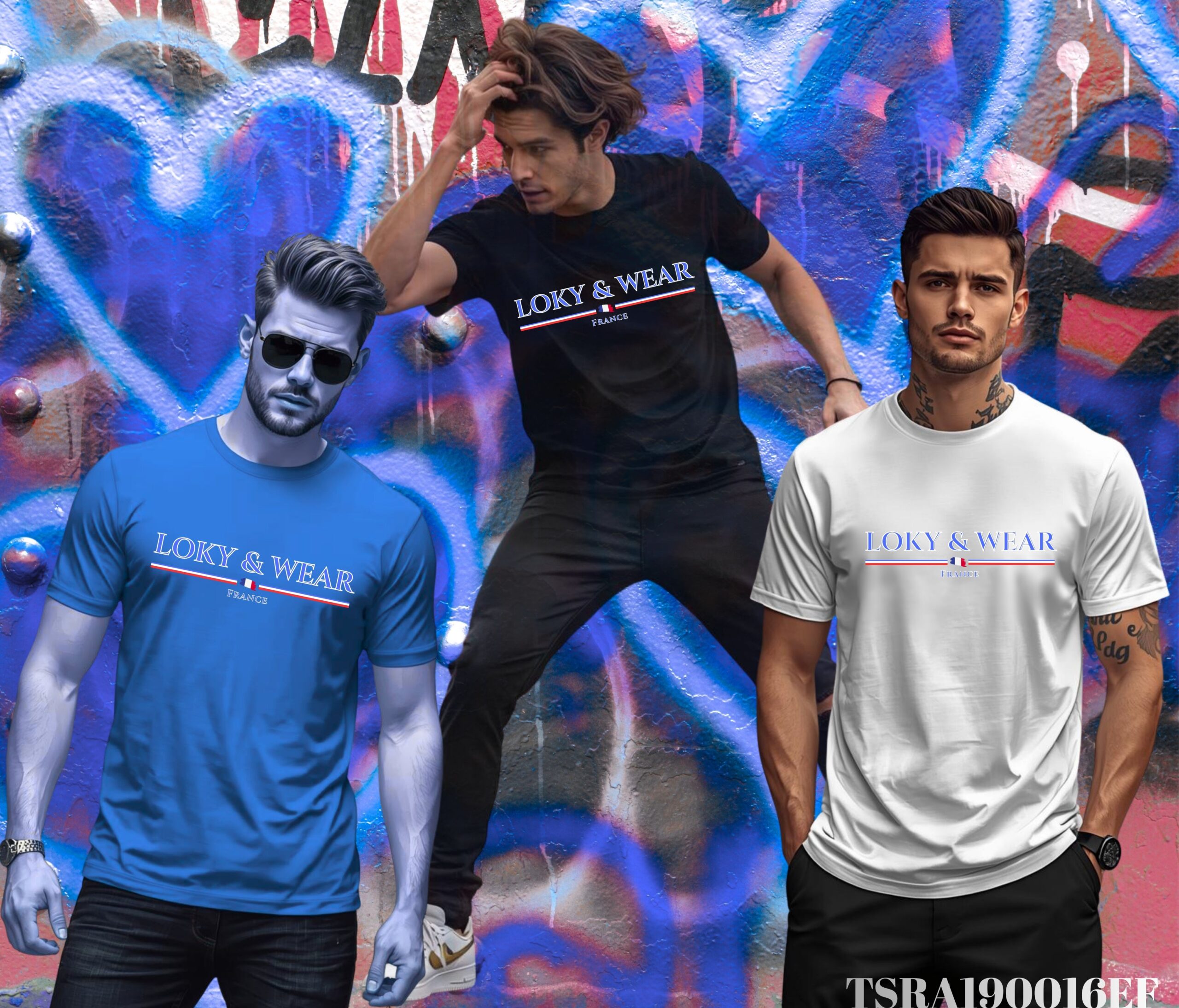 TSRA190016EF TSRA190016F CAMISETA BANDERA FRANCIA - Imagen 1