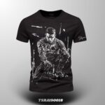 TSRA190018 CAMISETA ESTAMPADO IMAGEN GARABATO - Imagen 4